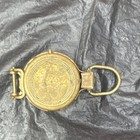 Vintage Brass Military Style Pocket Compass In Working Condition