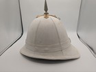 Original German Pickelhaube Spiked Helmet White Cover Size 58 Missing Plate -ma4