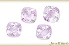 Affordable Pink Amethyst Cushion  approx  11x11mm  Chessboard-cut Loose Stone