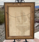 Vintage Sailboat Ship Oil Painting Canvas Wood Frame Signed Boat