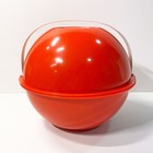 Vintage Mcm Rainbow Picnic Ball Party Rounds Setting For Six Plates Bowls Cups