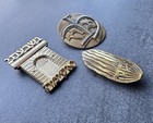 Rare Ludwig Wolpert Signed Vintage 50 s Sterling Gp Israel Faith Judaica Brooch