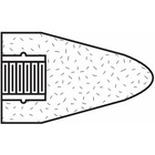 Norton Abrasives 61463614503 Gemini Grinding Cone  1-3 4 In Dia  3 In L  24g  Ao