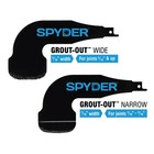 2-piece Grout Removal Tool Set Attachments For Reciprocating Saws Spyder 100234