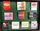 Vintage Casino Matchbook Shadowbox Display  10 Matchbooks      Collector s Dream 