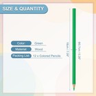 12pcs Green Colored Pencils Set For Artists Art Painting