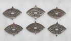 Set Of Six Early 1900s Glipper L   N Tin Tobacco Tags