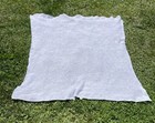 Crochet White Muted Rainbow Afghan Baby Nursery Throw Blanket Cottage Country
