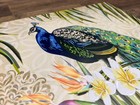 Peacock Canvas wood Wall Decor 24  X 15 5 
