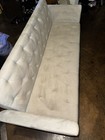 Beige Tufted Suede Convertible Futon Sofa Bed Adjustable 82x44x34 Up To 4