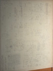 Antique 1920s Mechanical Engineer Drawings Blue Print Valve Gear  Frame