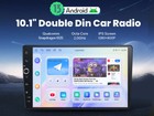 10 1 Inch Double Din Radio With Volume Knob Control Android 13 Gps Navigation Bt