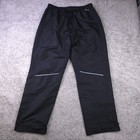 Ccm Hockey Warmup Pants Mens Large  defects  Black Zip Ankle Tactical Cool