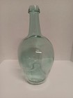 15 5     11  X 6 5  Large Recycled Green Glass Bottle  Rounded With Neck Jug Vase
