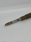 Victorian 1890s Brass Eagle Pencil Company Gravity Fed Feed Sharpener Pen Knife