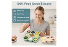 2pck Baby Food Freezer Tray Lids Silicone Food Storage Container Homemade Purees
