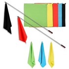 Horse Training Flag Equipment 5 Pcs With 1pcs Telescopic Flag Pole Lunge Whip 
