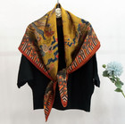 Phoenix Print 100  Silk Bandanna Scarf Square Neckerchief Double Face Shawl 42  