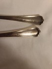 Old Rock Island Lines Railroad Silverplated Pair Cream Soup Spoons Rare