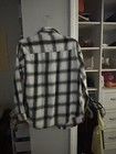 Calvin Klein Jeans Boys L  14 16  Plaid Long Sleeve Collared Shirt Gray