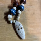 Vintage Hand Carved Various Shaped Beaded Necklace