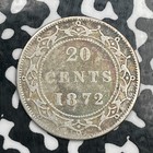 1872-h Newfoundland 20 Cents Lot n2680 Silver 