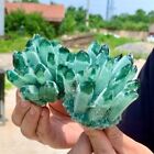 300g  Natural Raw Green Ghost Phantom Geode Cluster Mineral Specimen Crystal