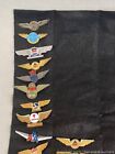 Rare Vintage Airlines Badges Pins Junior Pilot flight Attendant  Wings Lot Of 25