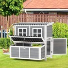 40  Large Wooden Chicken Coop Hutch For 4-6 Chickens 3 Lockable Nesting Box