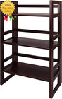3-shelf Folding Student Bookcase  20 75  Wide -espresso