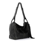 New The Sak Los Feliz Hobo Leather- Black Silver Stud- Ships Free 