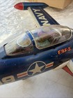 Panther F9f5 Jet Fighter With Folding Wings All Tin Japan