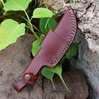 Edc Handmade 5   fixed Blade Leather Knife Sheath   Knife Holster  Vertical Knife