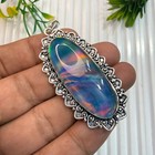 925 Sterling Silver Pendant  Aurora Opal Necklace  Anniversary Gift