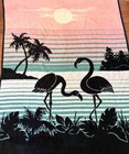 Vintage 1980 s Mora Son De Abrigo Flamingo 60  X 80  Tropical Blanket Spain Bird