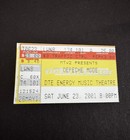 2001 Depeche Mode Exciter Tour Concert Ticket Stub Pine Knob Detroit Michigan