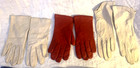 Great Lot  6 Pair  Vintage  Leather  Gloves
