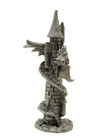 Vintage Spoontiques Pewter Dragon On Wizard Tower 1986