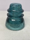 Antique Vintage Blue   Teal Hemingray No 42 Glass Insulator Blue