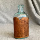 Rare Antique Aqua Blue Pond   s Extract Bottle W  Label 5 5  Tall