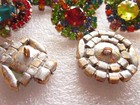 Huge Lot 10 Pcs Buttons Rhinestone Beautiful Czech Handmade   m s   T846