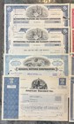 Vintage Damaged Stock Certificates  lot Of 12  See Description