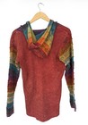 Rainbow Hoodie L xl Greater Good Network Boho Hippie Patchwork Nepal Zip Up