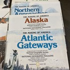 Vtg National Geographic Map   The Making Of America - Lot Of 15 Excellent Cond