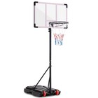 Gianna Adjustable Kids Basketball Hoop  5 09   8 53ft Portable Outdoor Goal With P