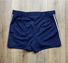 80s Vintage Jcpenney Men   s Navy Blue Short Running Track Shorts Size 34 Athletic