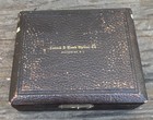 Antique Bausch   Lomb Brass Microscope Mechanical Stage In Original Case