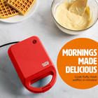 Mini Nonstick Waffle Maker  Perfect For Individual Waffles  Hash Browns  Brownie
