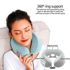 Pillow Neck Massage Heated Cervical Spine Tens Memory Foam Rechargeable Massager