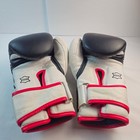 Title Boxing Gel Enforced Genuine Leather Training Gloves Size L Black White